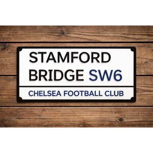 Stamford Bridge SW6 Road Sign Street London England Football Club Soccer